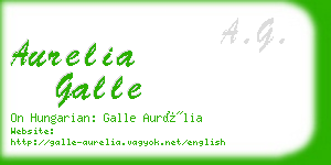 aurelia galle business card